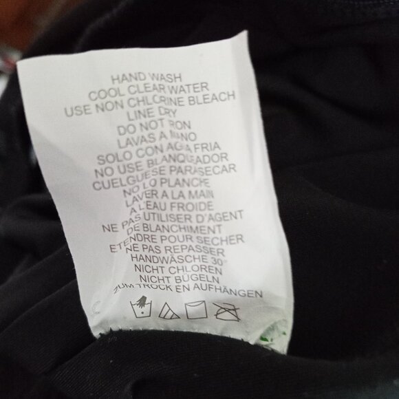 Black Tankini Swim Suit Top Size M - Picture 7 of 9